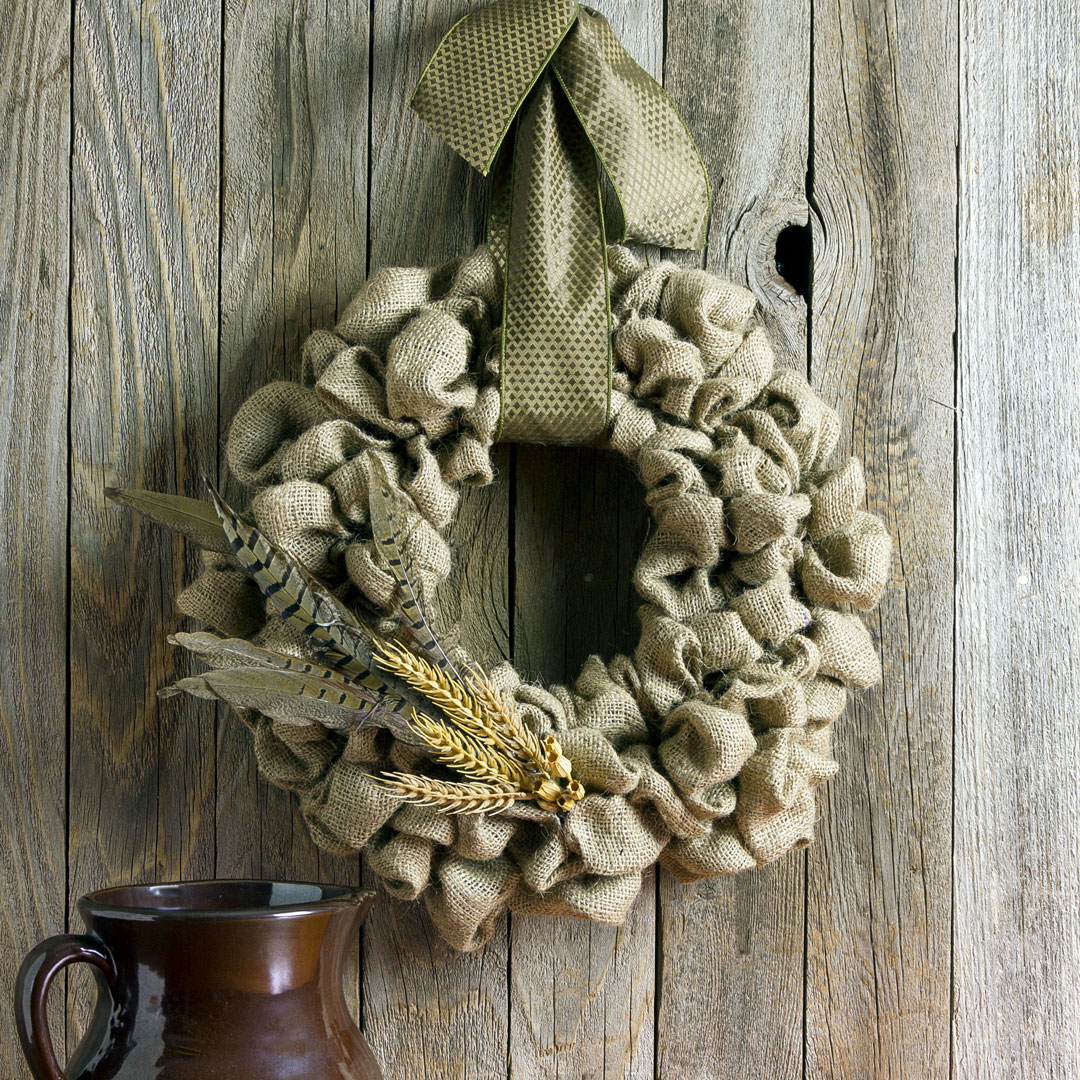 DIY burlap wreath